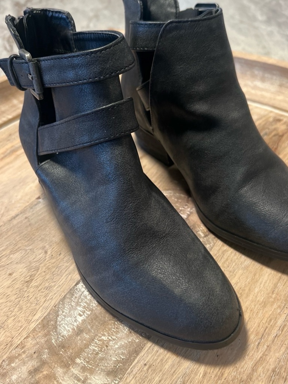 Volatile Kids Black  Ankle Booties with Buckle Strap